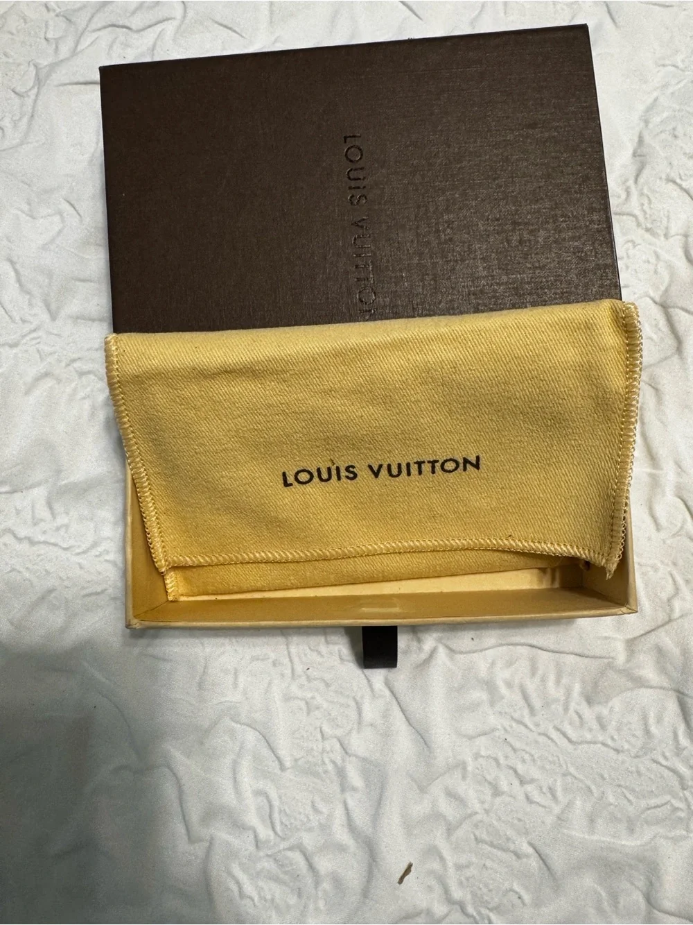 Louis Vuitton Monogram Canvas Card Case in Brown and Gold